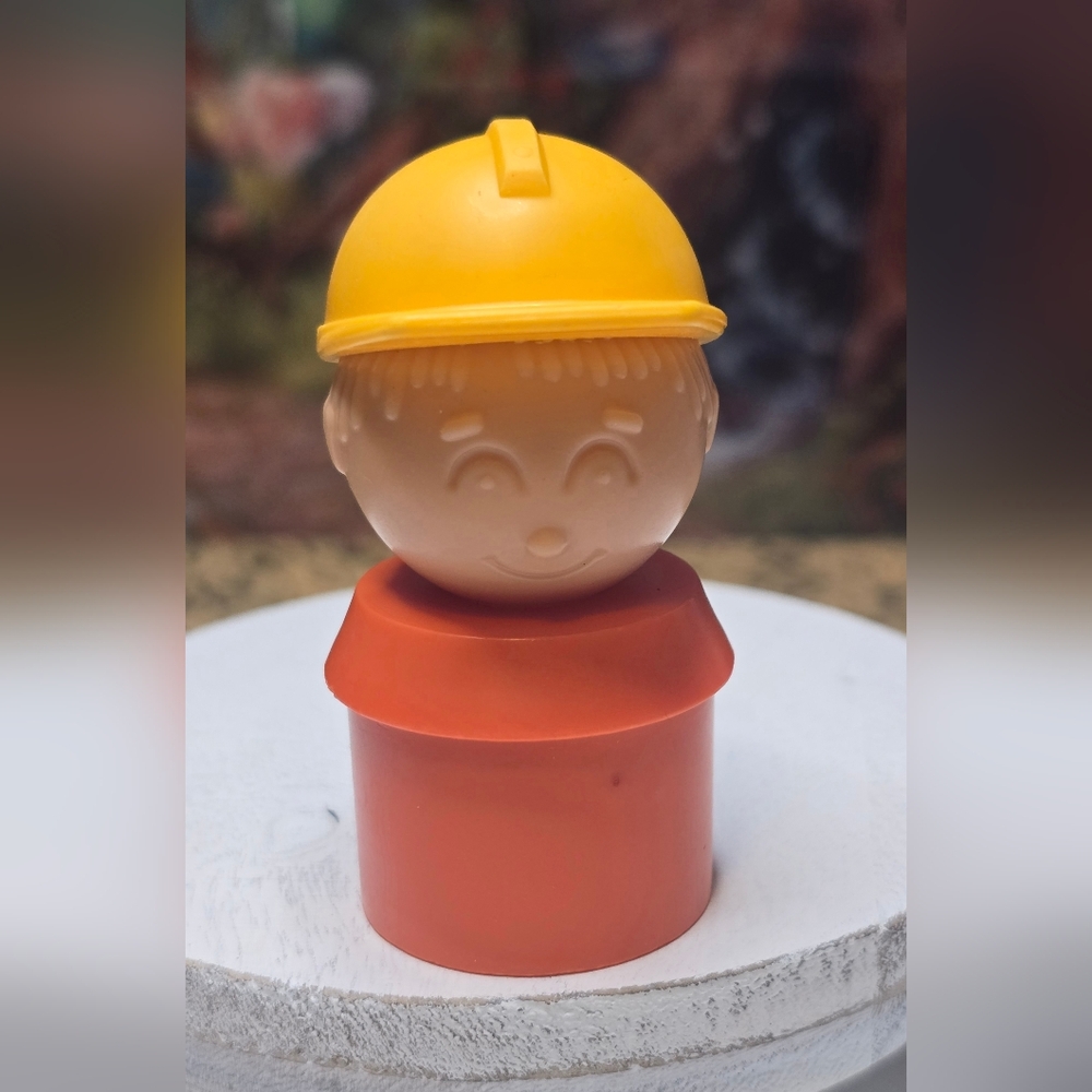 Vintage Tupperware Little People Construction Worker Tuppertoys
